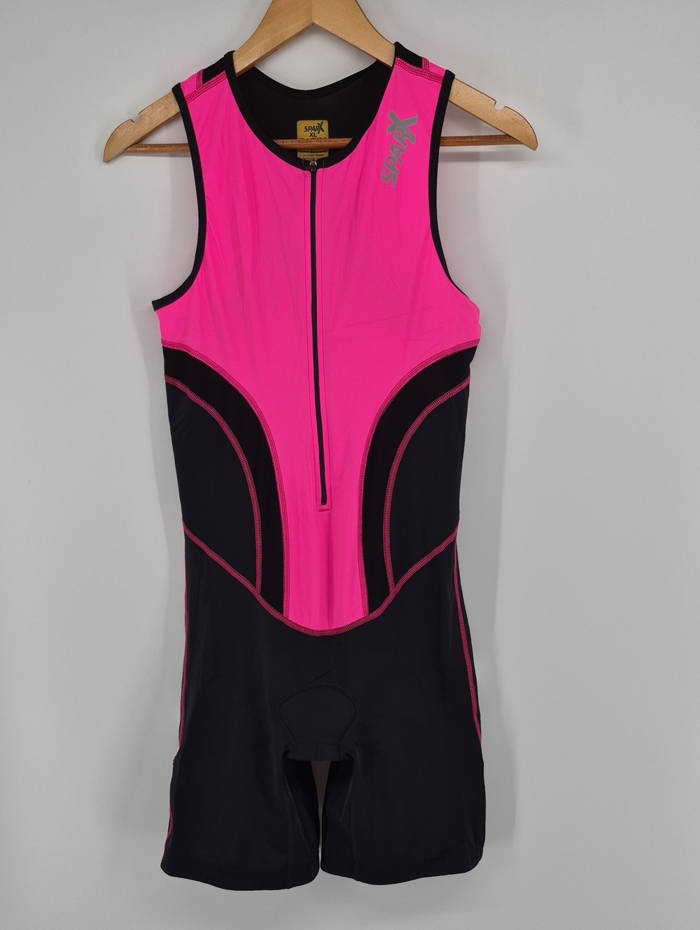 Sparx Women's Triathlon Suit Tri Short Swim Cycling Run Size XL Pink And Black